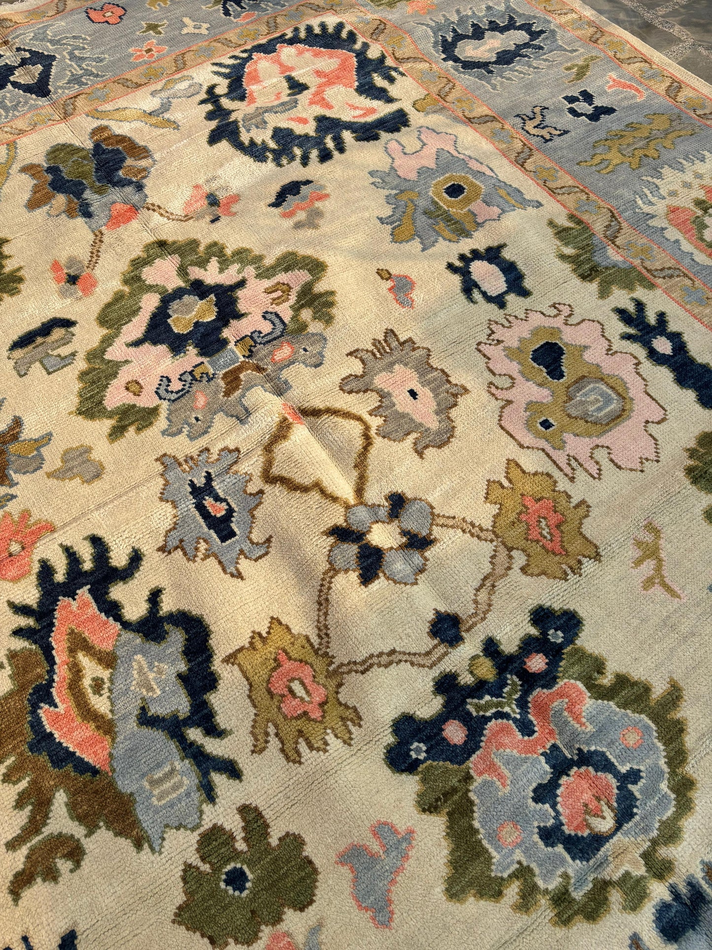 Modern Oushak Rug 9x12, 8x10 Oushak Rug, Oushak Rug 9x12
