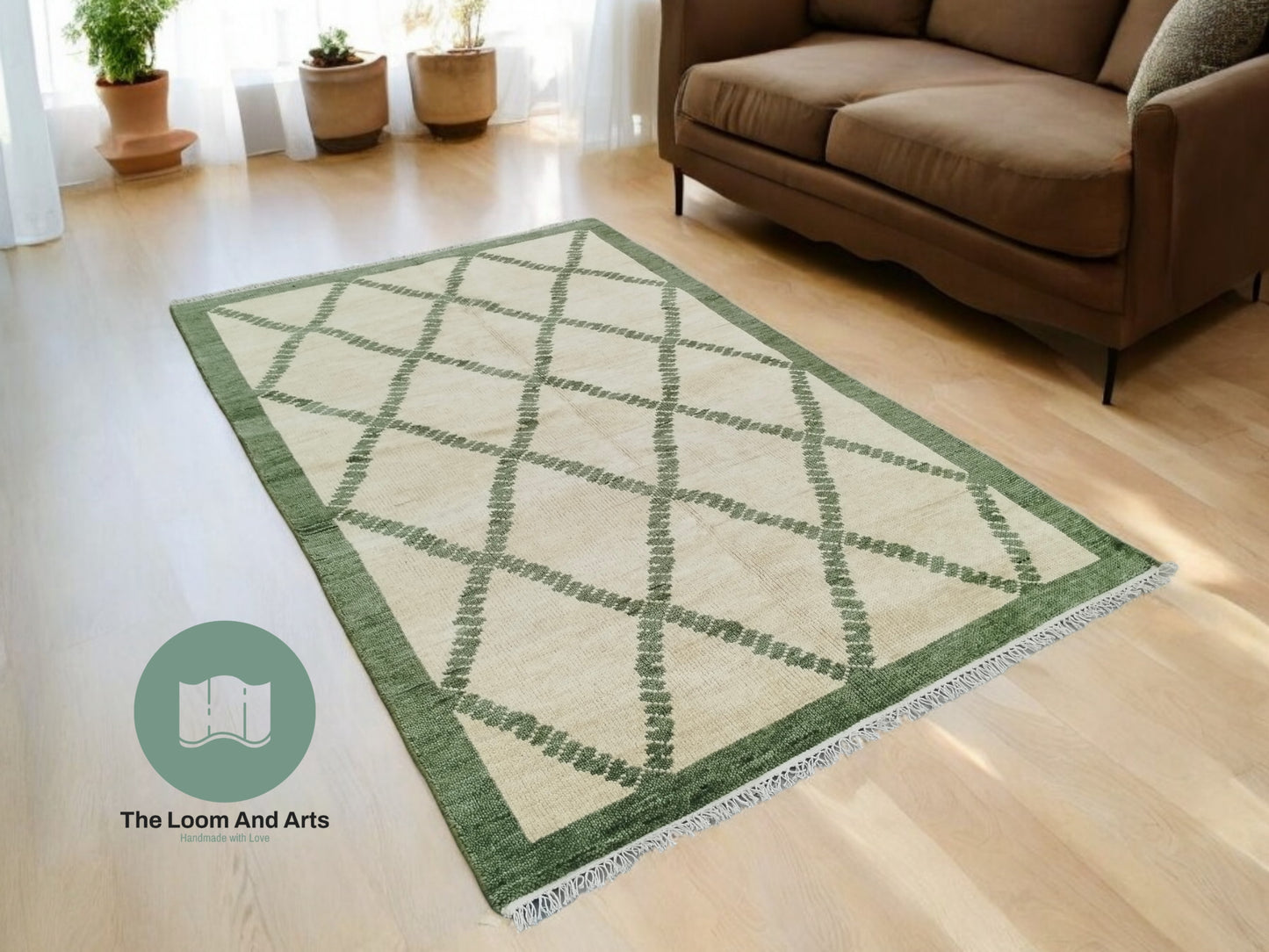 Green Oushak Rug, 9x12 Green Oushak Rug, Ivory And Green Oushak Bedroom Rug, Oushak Rug 9x12, Oushak Rug, 8x10 Green Oushak