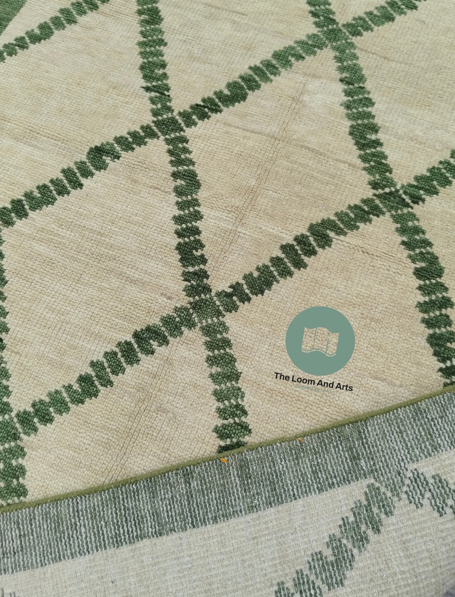 Green Oushak Rug, 9x12 Green Oushak Rug, Ivory And Green Oushak Bedroom Rug, Oushak Rug 9x12, Oushak Rug, 8x10 Green Oushak