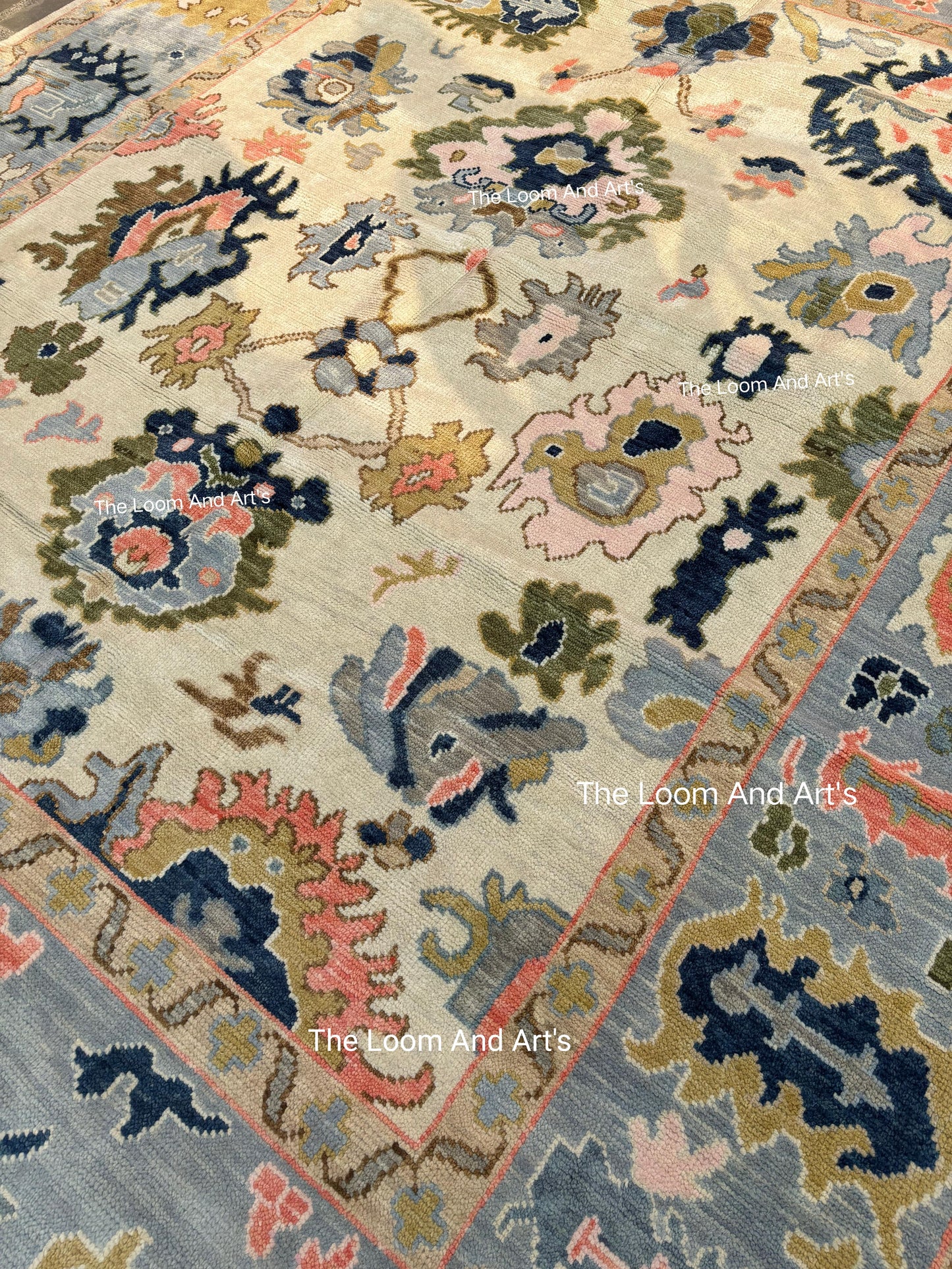Modern Oushak Rug 9x12, 8x10 Oushak Rug, Oushak Rug 9x12