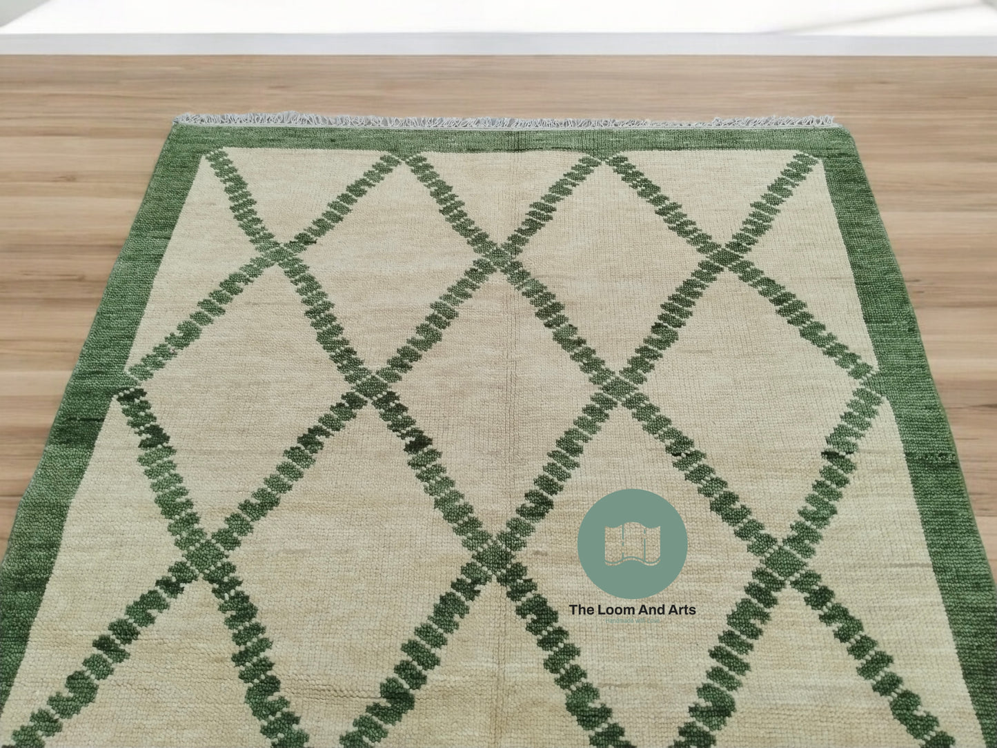 Green Oushak Rug, 9x12 Green Oushak Rug, Ivory And Green Oushak Bedroom Rug, Oushak Rug 9x12, Oushak Rug, 8x10 Green Oushak
