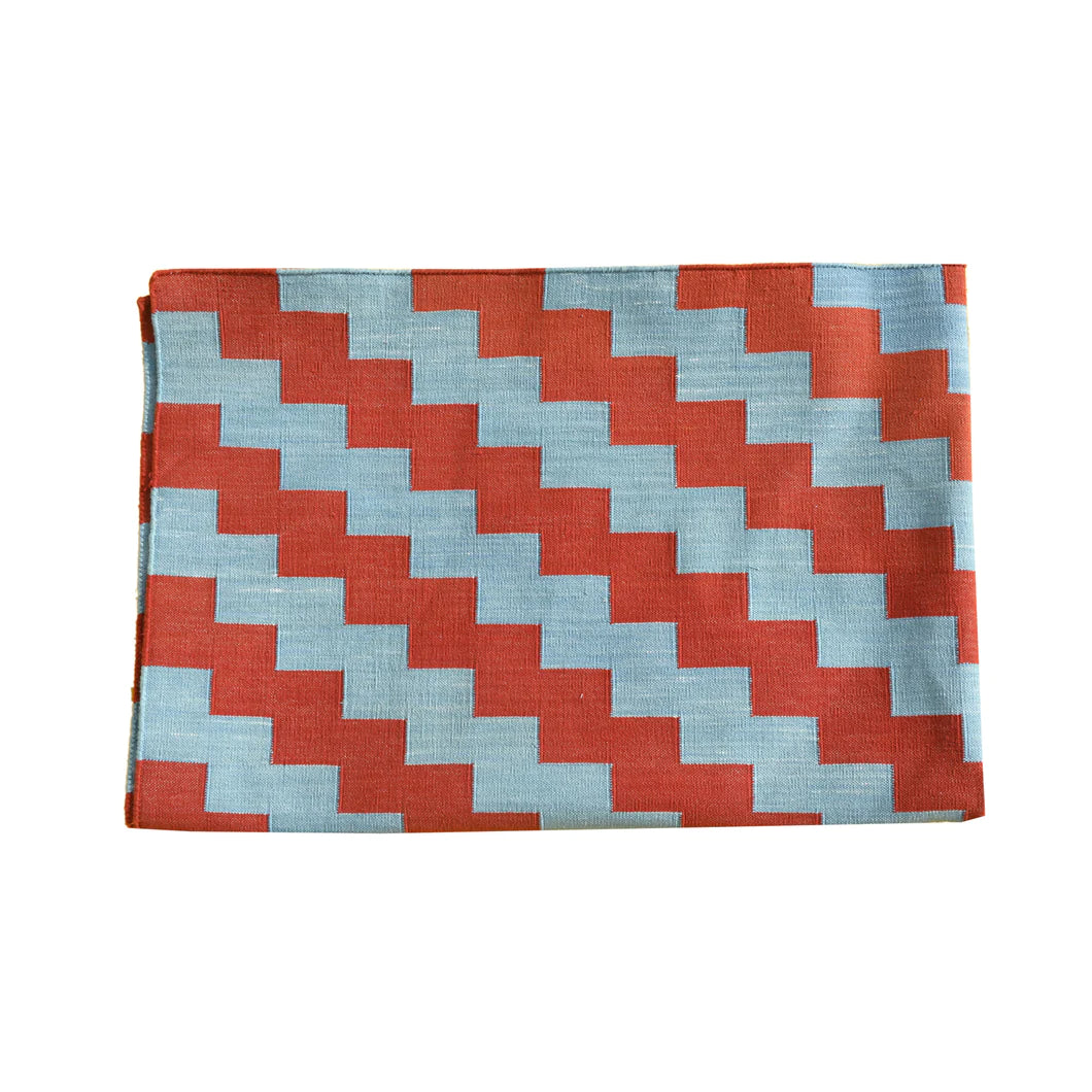 Red Flatweave Rug, Indoor Red Flatweave Rug, 9x12 Red Cotton Dhurrie, Red Room Rug 9x12
