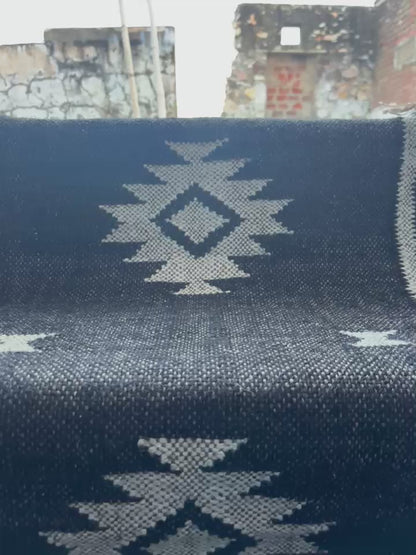 Jute Stair Runner, Staircase Runner Rug, Floral Stair Runner