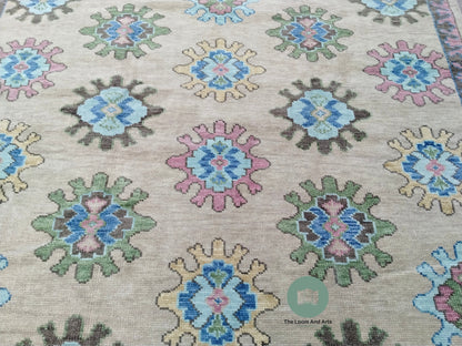 Brown Oushak Rug, Livingroom Oushak Rug, Bedroom Oushak Rug 9x12