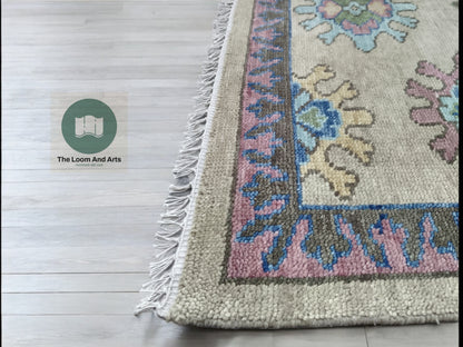 Brown Oushak Rug, Livingroom Oushak Rug, Bedroom Oushak Rug 9x12