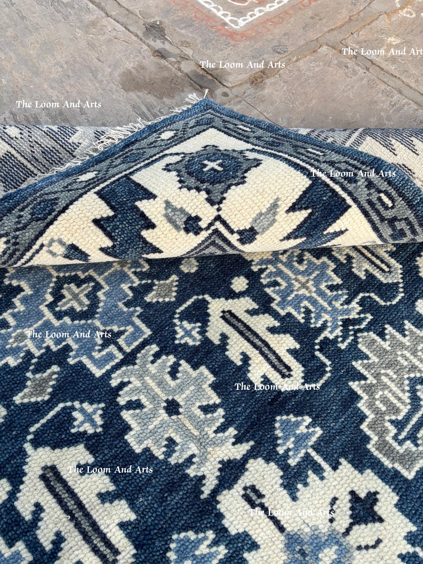 Blue Oushak 9x12, Bedroom Oushak Rug, 9x12 Oushak Rug, 8x10 Blue Oushak