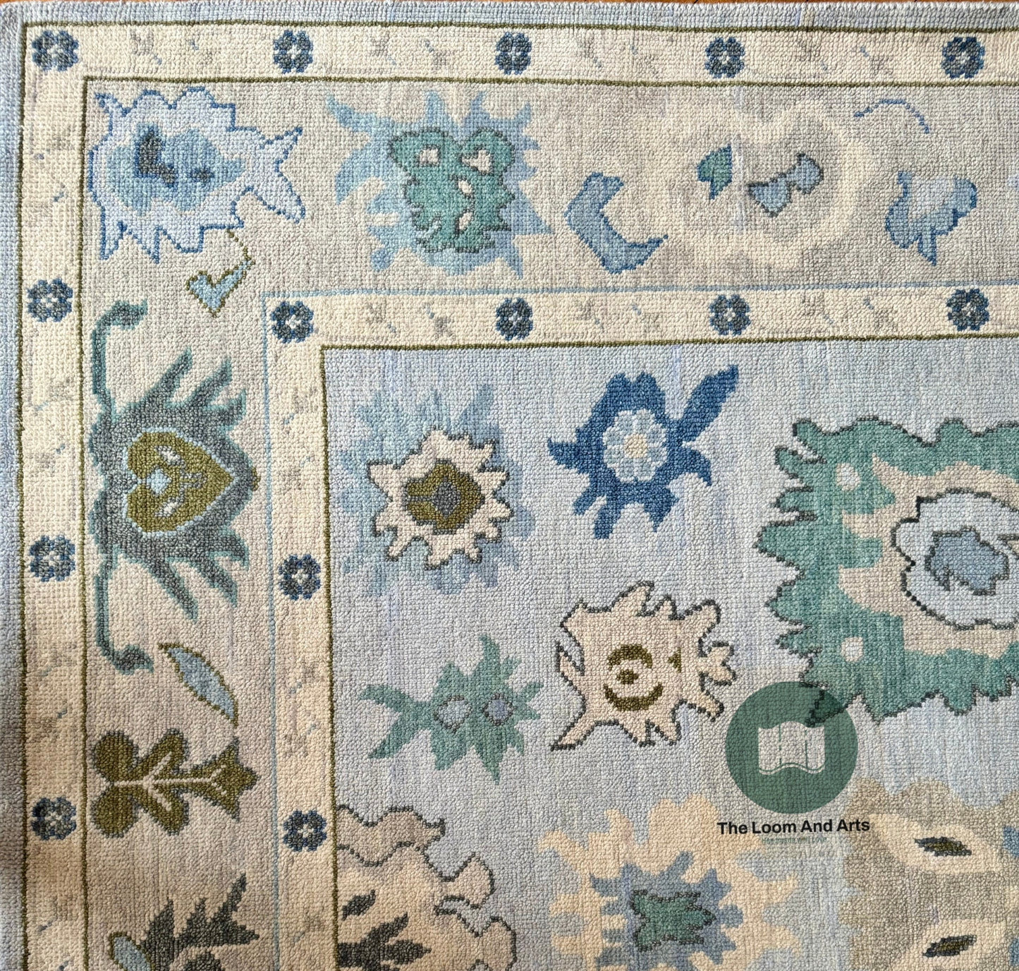 Oushak rug 9x12, Bedroom Oushak Rug, Modern Floral Oushak 9x12, 8x10 Oushak